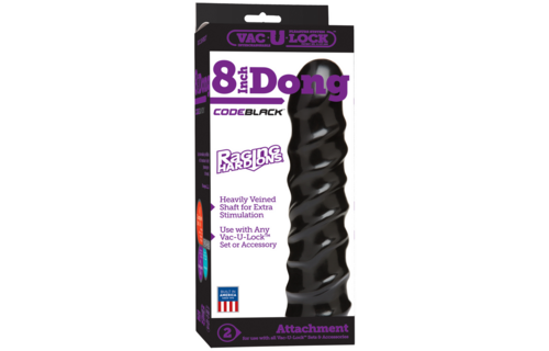 CodeBlack Raging Hard Dildo 20,3 cm - Intens & Veilig