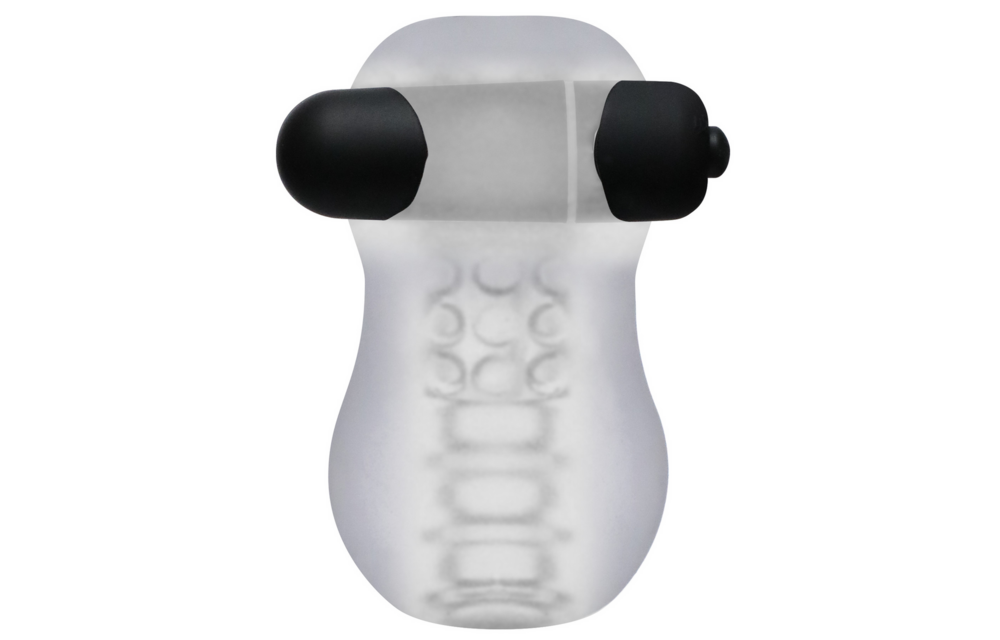 GoodHead - Helping Head Pro - Vibrating Masturbator Sleeve - Frost