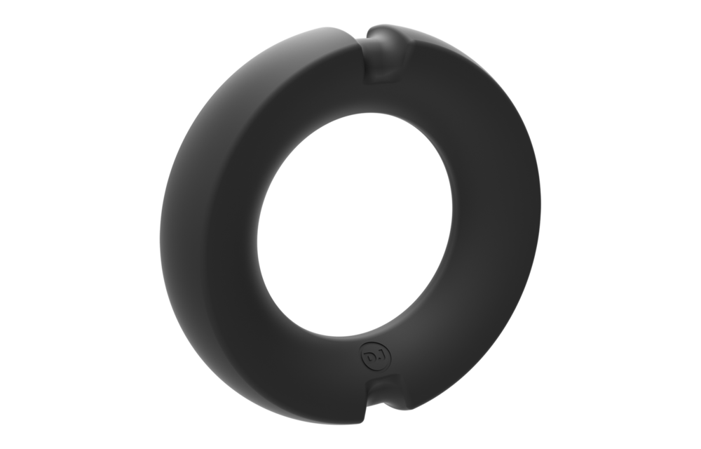 The Paradox - Silicone/Metal Cock Ring - 35mm - Black
