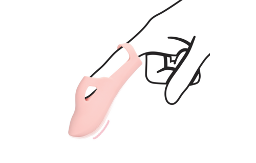 Siliconen Vinger Vibrator Touch of Pink | Intens Genot