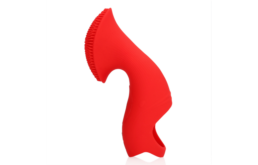 Strukturierter Fingervibrator Sunrise Red – Intensive Empfindungen
