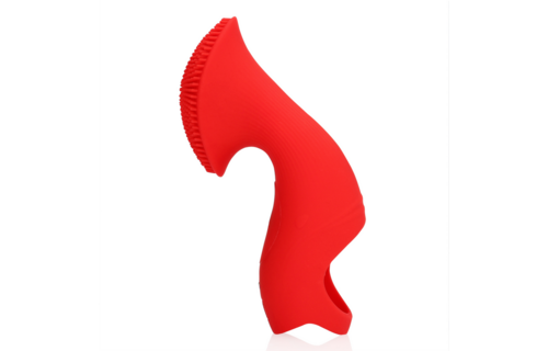 Textured Finger Vibrator - Sunrise Red