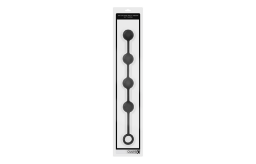 Silicone Anale Ballen - Medium - Zwart