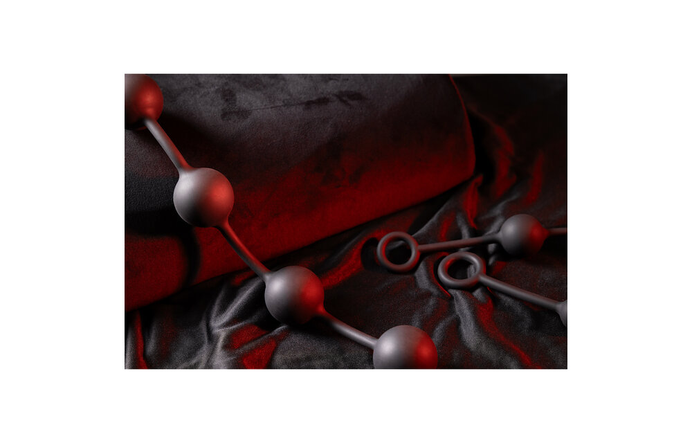 Silicone Anale Ballen - Medium - Zwart