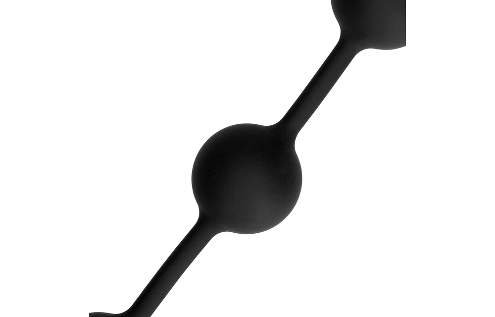 Silikon-Analkugeln Medium 3,7 cm Schwarz – Ultimatives Vergnügen