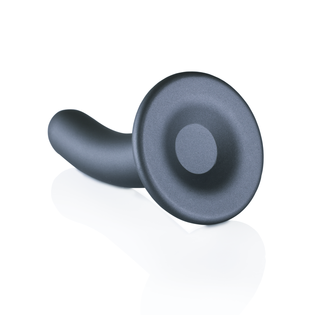 Soft Silicone G-Spot Dildo 12.4 cm Gunmetal - Ouch!