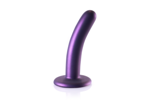 Weicher Silikon-G-Punkt-Dildo 6,2 cm – Metallic-Lila | Ouch!