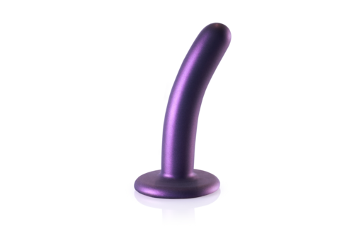 Soft Silicone G-Spot Dildo 6.2 cm - Metallic Purple | Ouch!