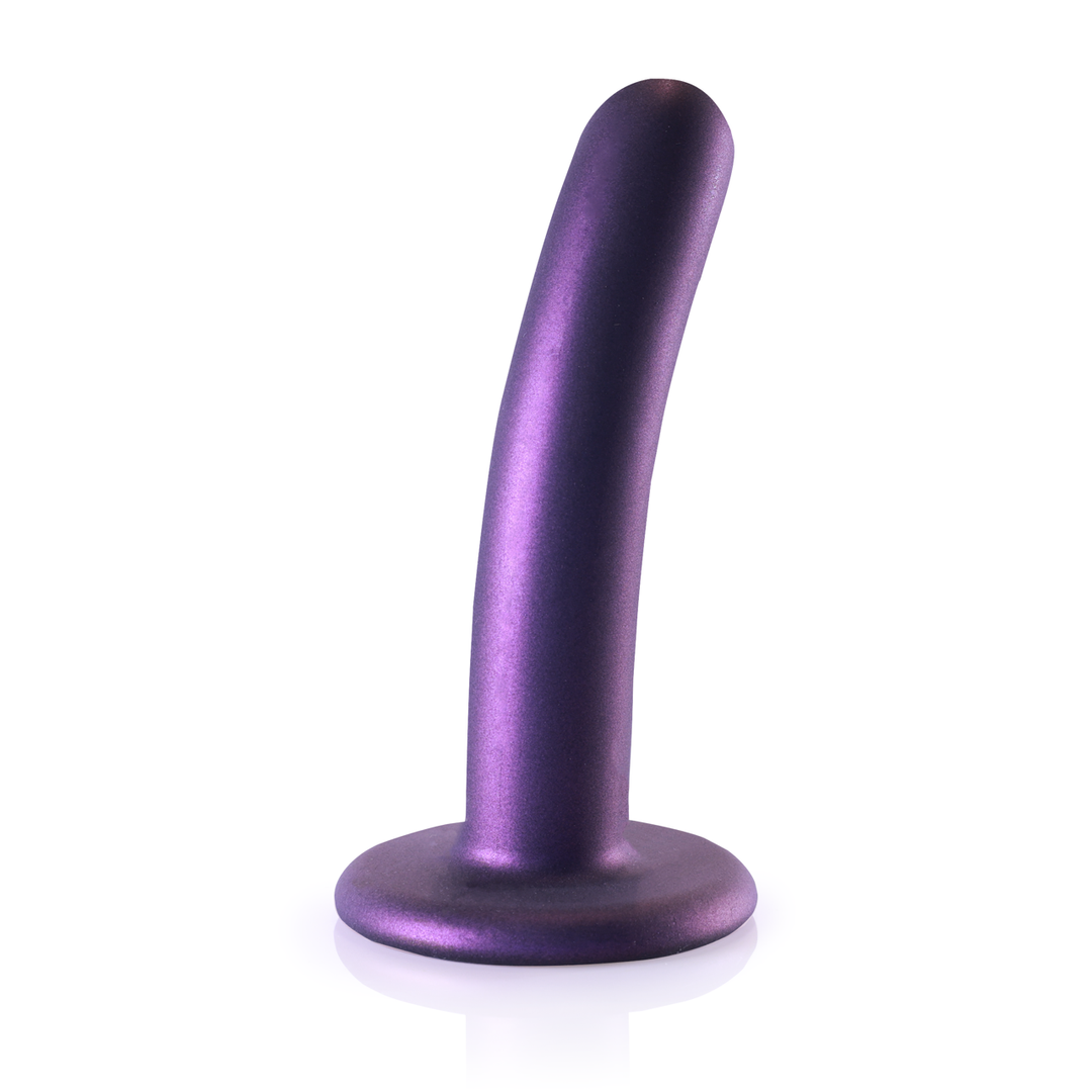 Soft Silicone G-Spot Dildo 6.2 cm - Metallic Purple | Ouch!