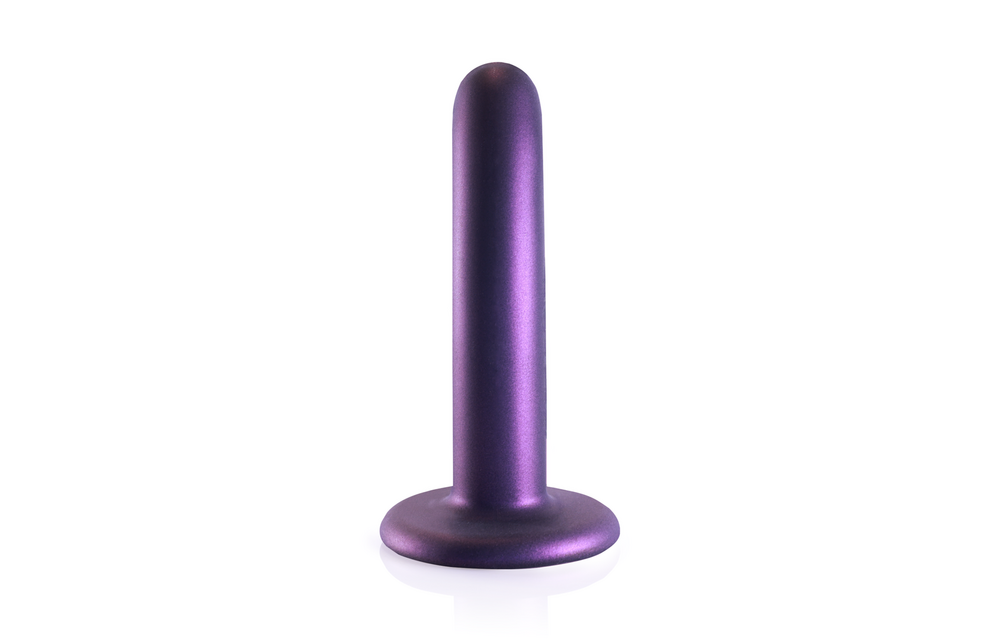 Glatter Silikon G-Punkt Dildo - 5'' / 12 cm - Metallic Lila