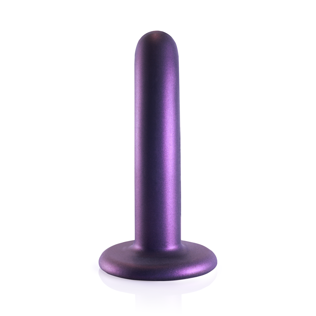 Zachte Silikon G-Spot Dildo - 5'' / 12 cm - Metallic Paars