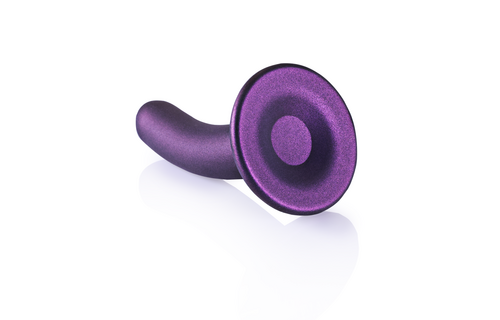 Smooth Silicone G-Spot Dildo - 5'' / 12 cm - Metallic Purple