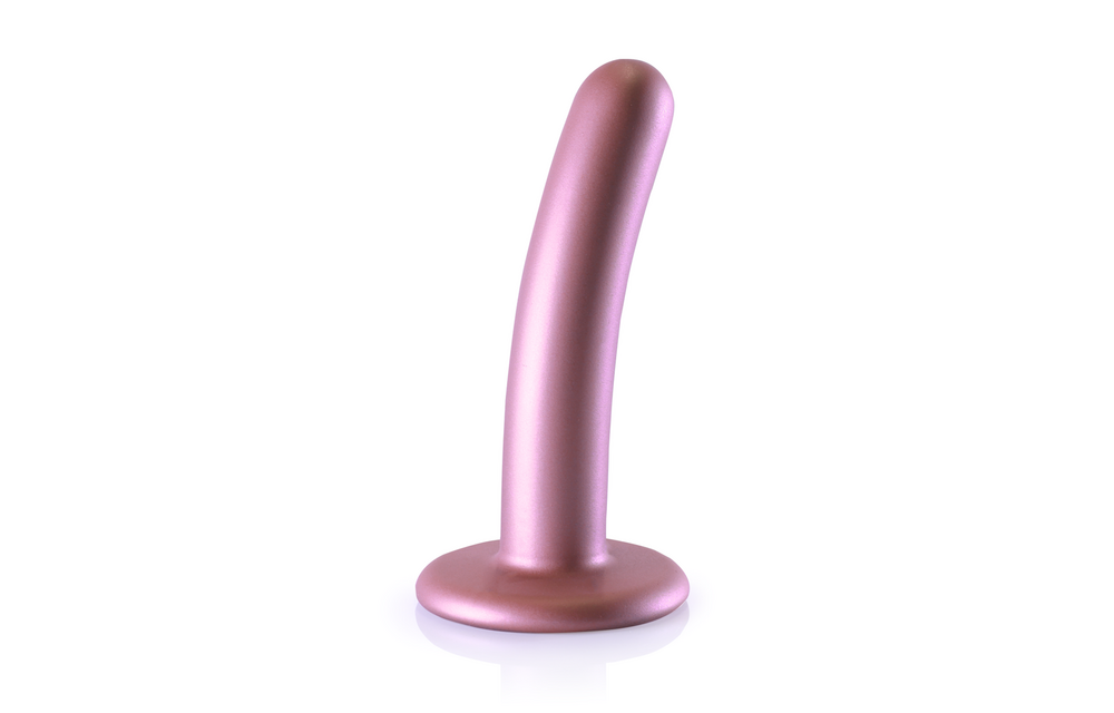 Glatter Silikon-G-Punkt-Dildo 12 cm – Rosa & Saugnapf