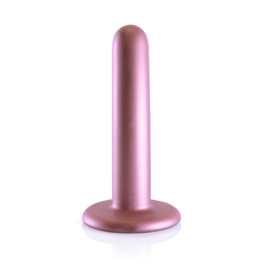 Glatter Silikon-G-Punkt-Dildo 12 cm – Rosa & Saugnapf