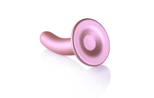 Smooth Silicone G-Spot Dildo 12 cm - Pink & Suction Cup