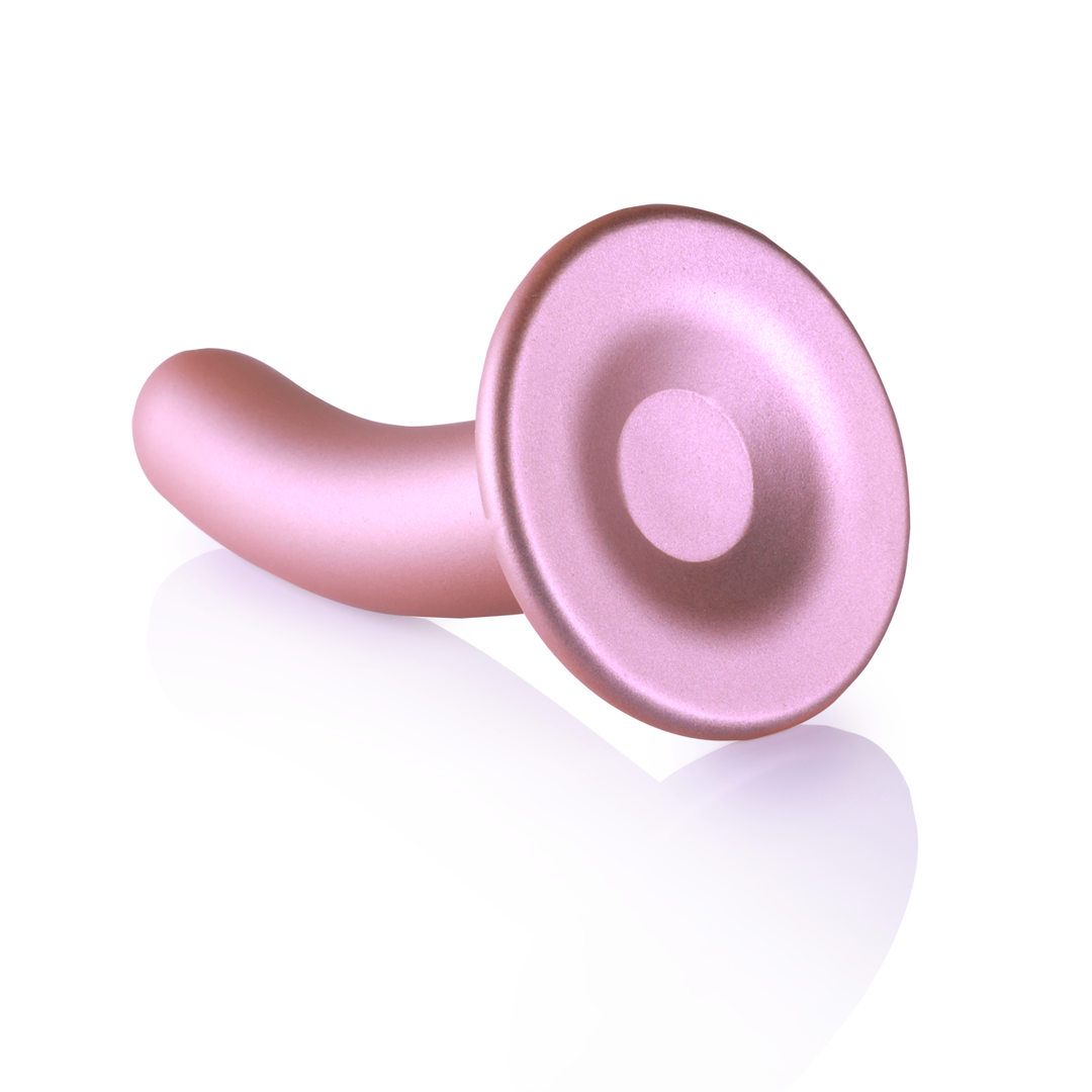 Smooth Silicone G-Spot Dildo - 5'' / 12 cm - Roségoud