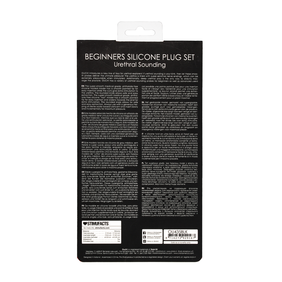 Silikon-Anfänger-Plug-Set – Sicheres & komfortables Vergnügen