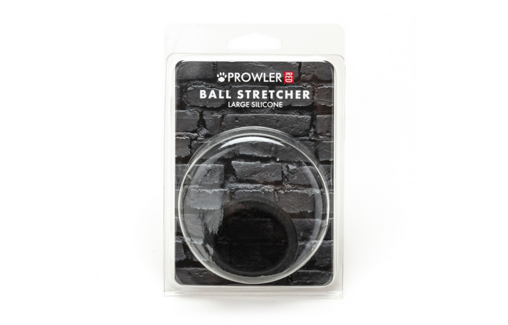 Siliconen Ball Stretcher Groot Zwart – Comfort & Stevigheid