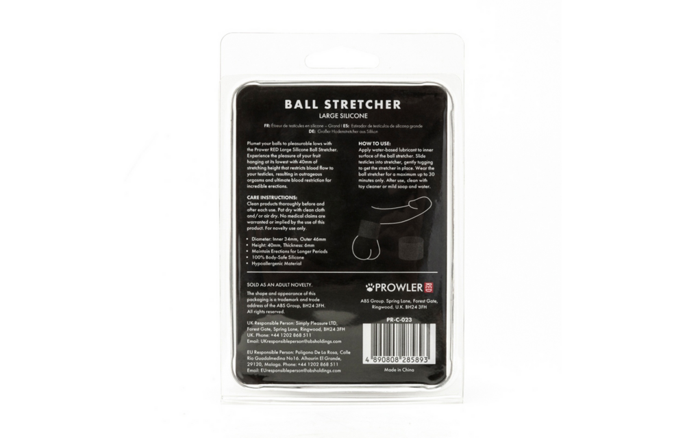 Silicone Ball Stretcher Large Black – Comfort & Firmness