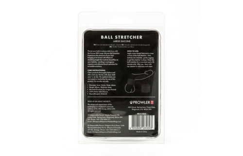 Siliconen Ball Stretcher Groot Zwart – Comfort & Stevigheid