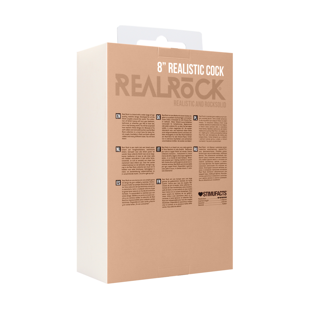 Realistische Penis Met Scrotum 18 cm - Real Rock Luxe Dildo