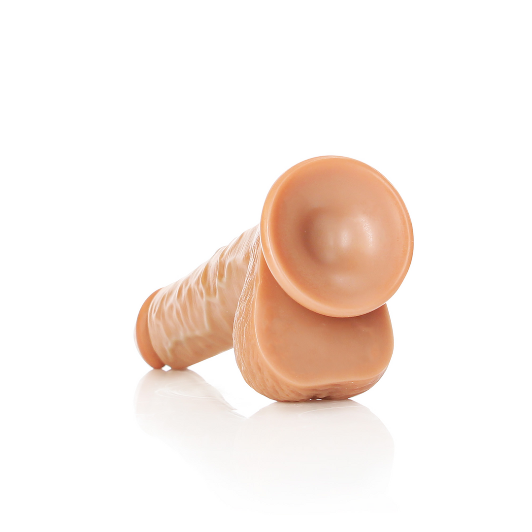 RealRock Dildo 7,5 cm - Realistisch, Zuignap & Ballen