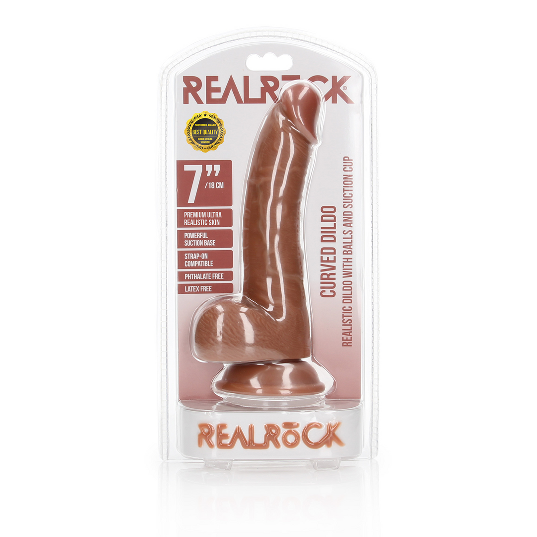RealRock Realistische Dildo 9 cm met Zuignap & Ballen