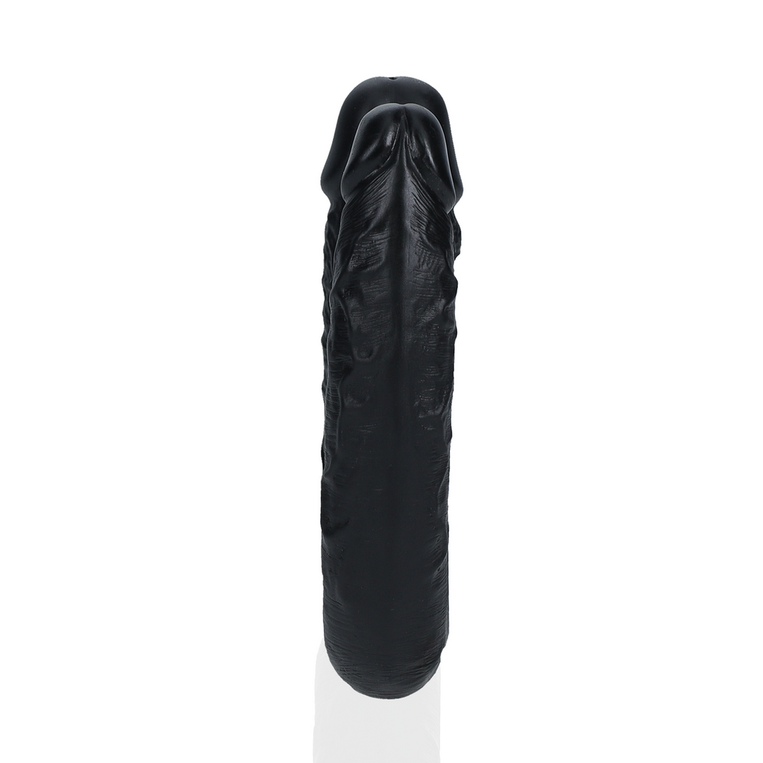 U-Vormige Dubbele Dildo 12,7 cm x 3,2 cm Zwart - RealRock