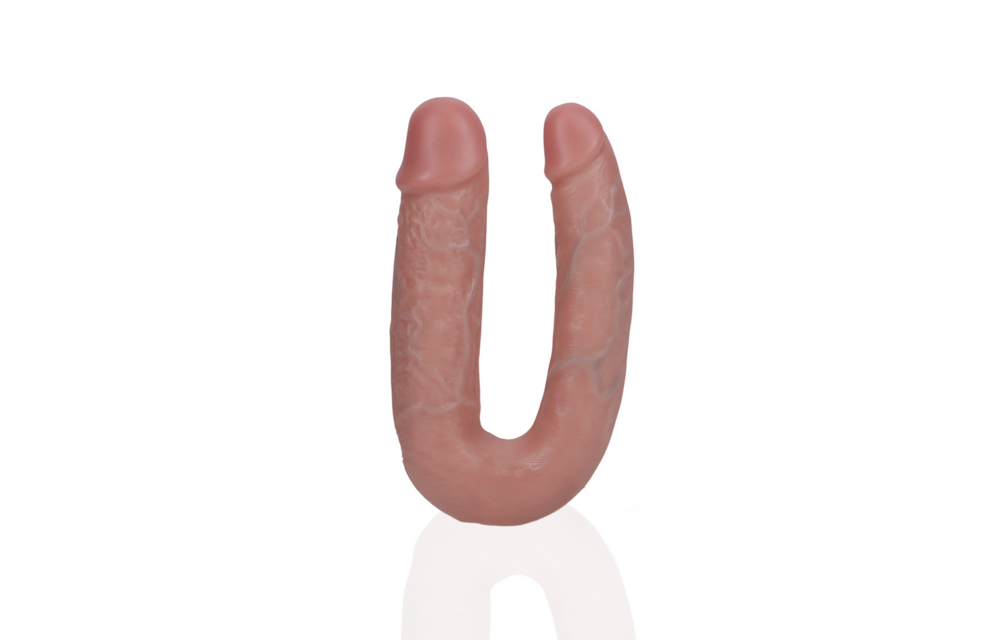 U-förmiger Doppeldildo 12,7 cm Realistisch & Hautfarben