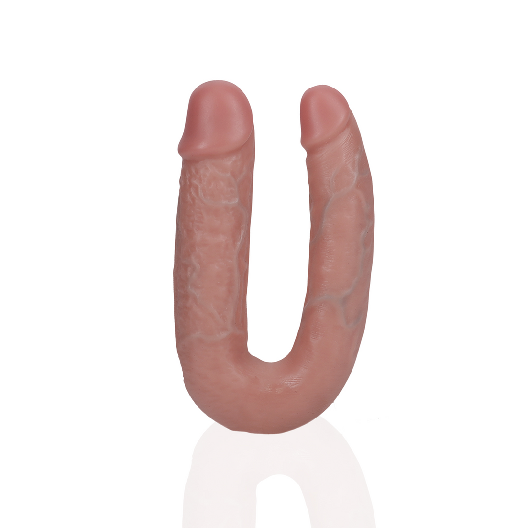 U-förmiger Doppeldildo 12,7 cm Realistisch & Hautfarben