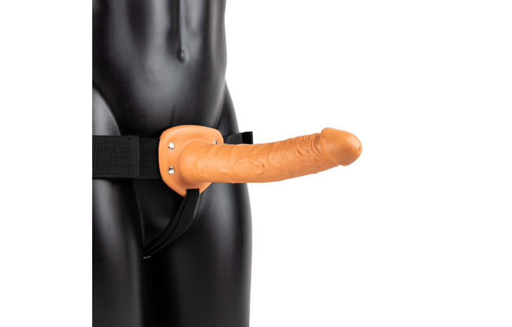 Vibrierender hohler Strap-On 24,5 cm | RealRock by Shots