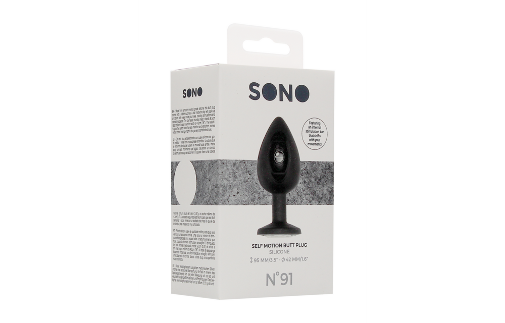 Selbstdurchlässiger Butt Plug 9,5 cm | SONO Medizinisches Silikon