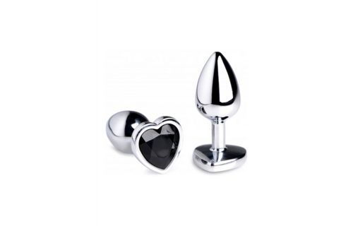 Zwart Hart Butt Plug 7,1 cm – Stijlvol en Comfortabel