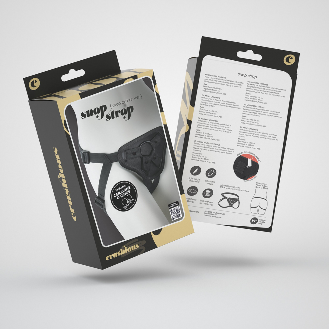 Snap Strap - Strap-on-Geschirr - Schwarz