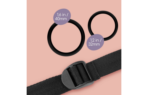 Snap Strap 11,5 cm - Comfortabel & Veilig Zwart Harnas