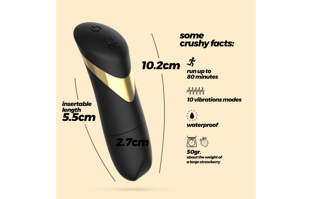 Blinders - Wiederaufladbarer Vibrationsbullet - Schwarz