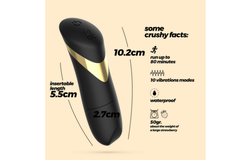 Blinders - Rechargeable Vibrating Bullet - Black