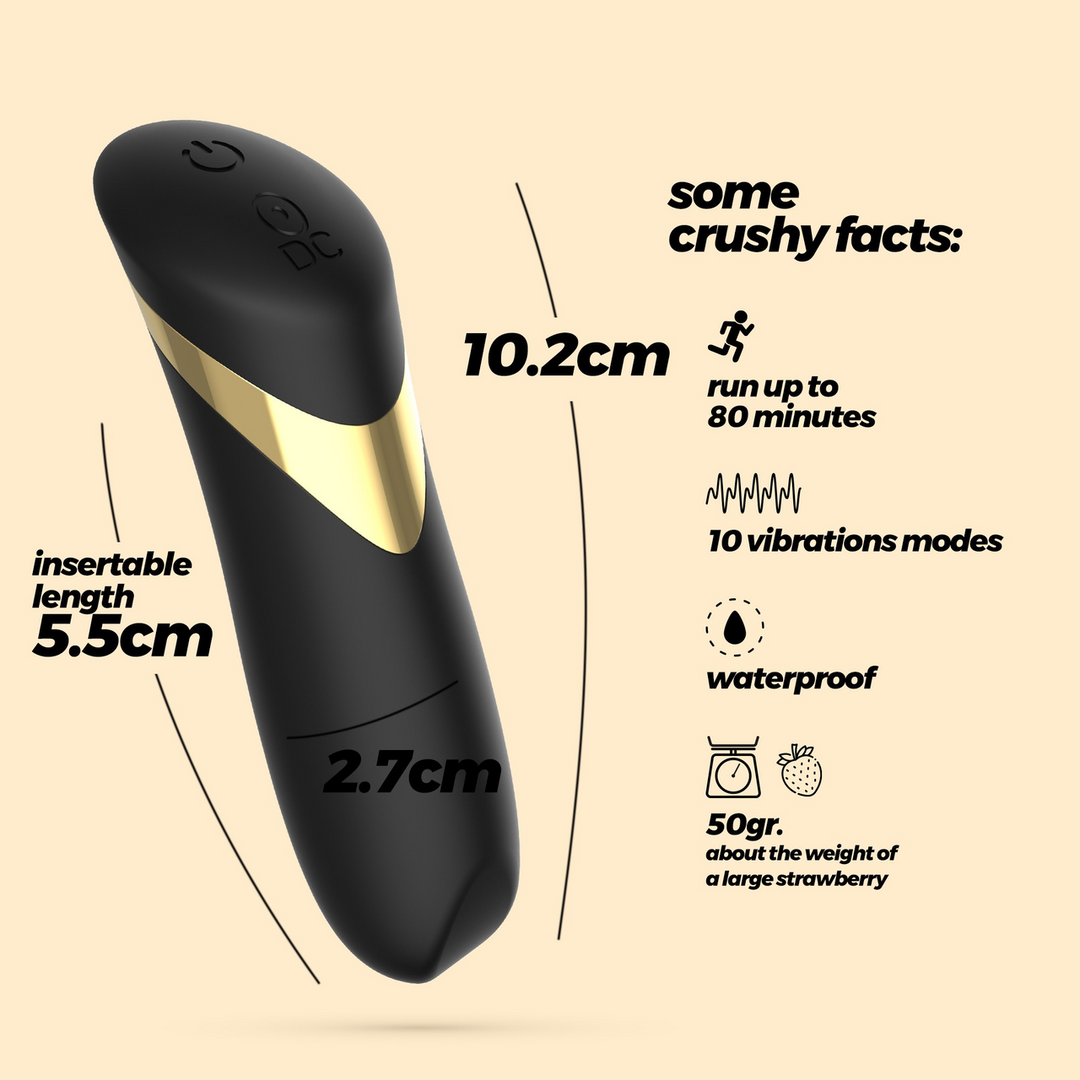 Blinders Bullet Black – Compact Rechargeable Vibrator