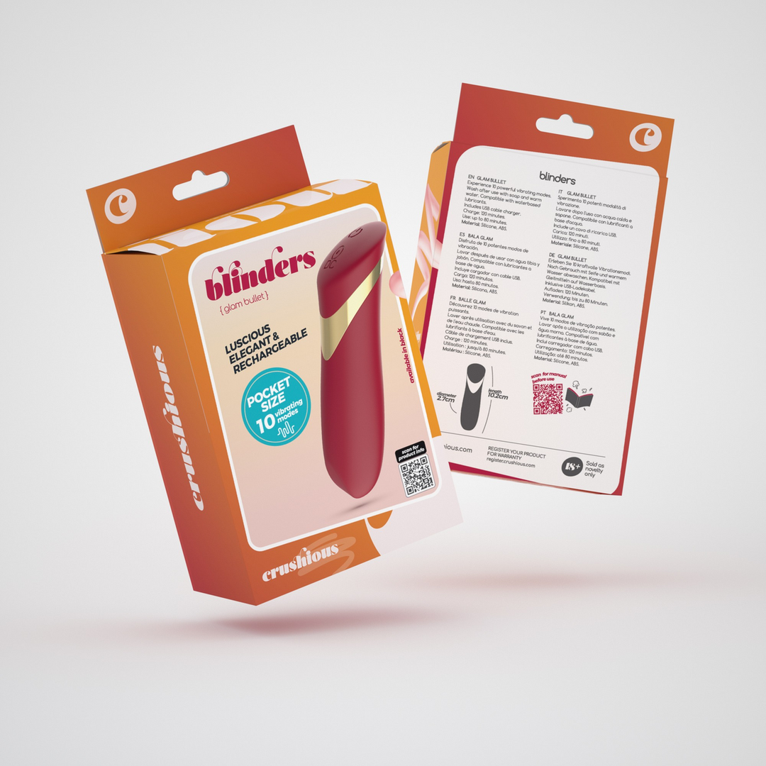 Blinders Bullet Rot – Wiederaufladbarer vibrierender Bullet-Vibrator, kompakt