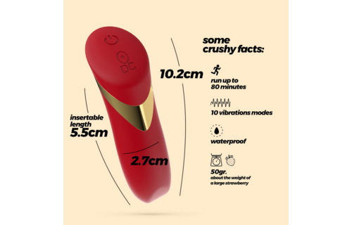 Blinders Bullet Rot – Wiederaufladbarer vibrierender Bullet-Vibrator, kompakt