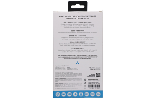 Elite Mini Vibrator Blau | Leistungsstark, wiederaufladbar und diskret