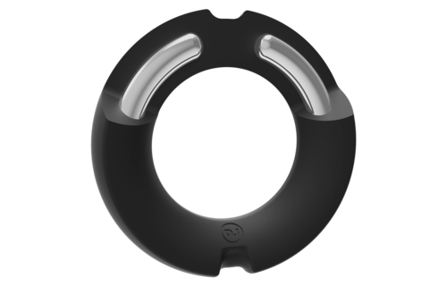 The Paradox Cock Ring 45 mm Black - Silicone & Metal
