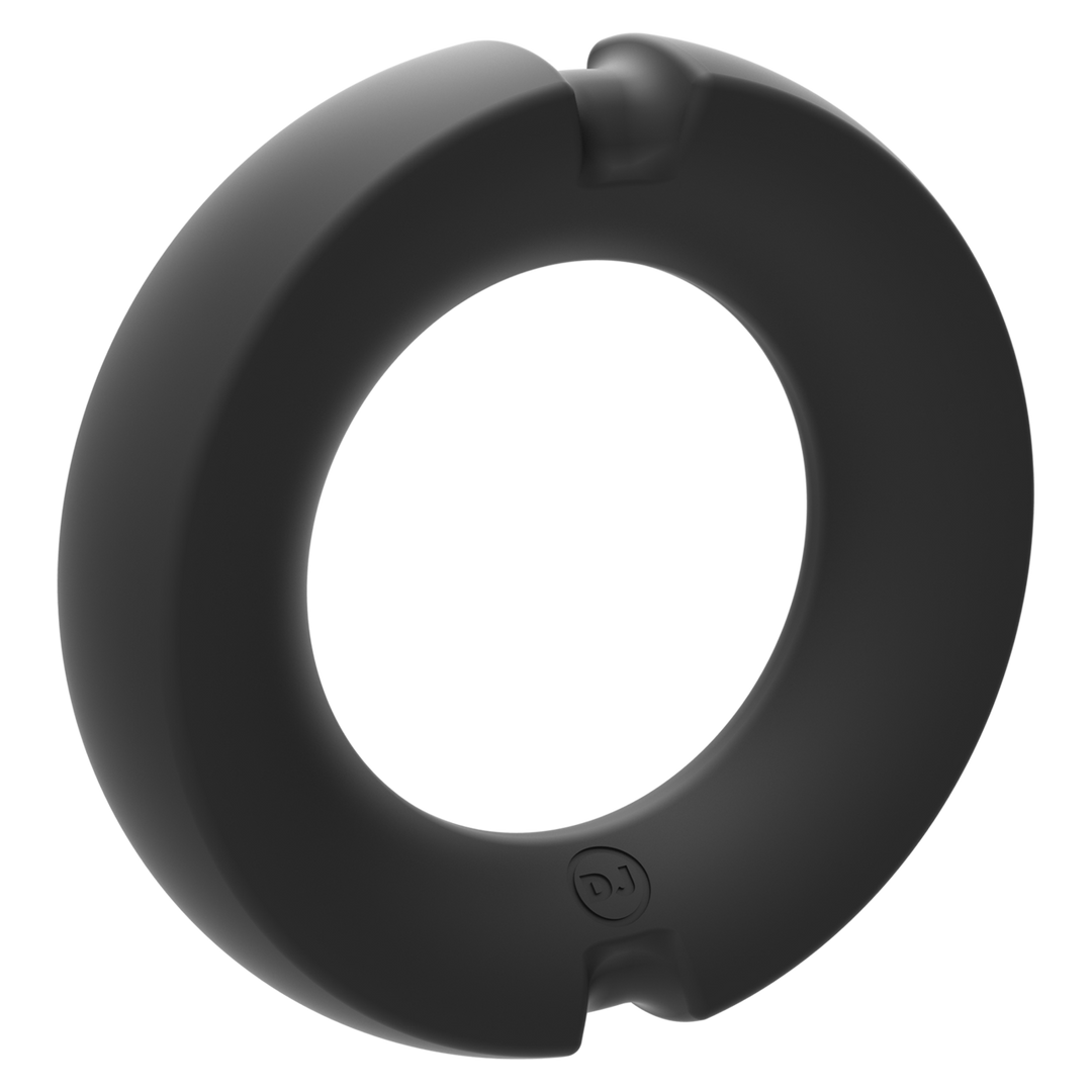 The Paradox Cock Ring 45 mm Black - Silicone & Metal