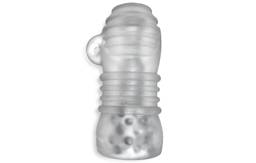 JACKT Nubby Ribbed Stroker | Intense, Soft & Clear Ice