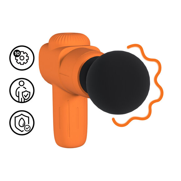 Mini wiederaufladbarer Microboost Massager Orange – Kompakt & Leistungsstark
