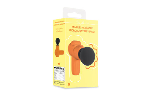 Mini Oplaadbare Microboost Massager Oranje – Compact & Krachtig