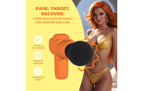 Mini wiederaufladbarer Microboost Massager Orange – Kompakt & Leistungsstark