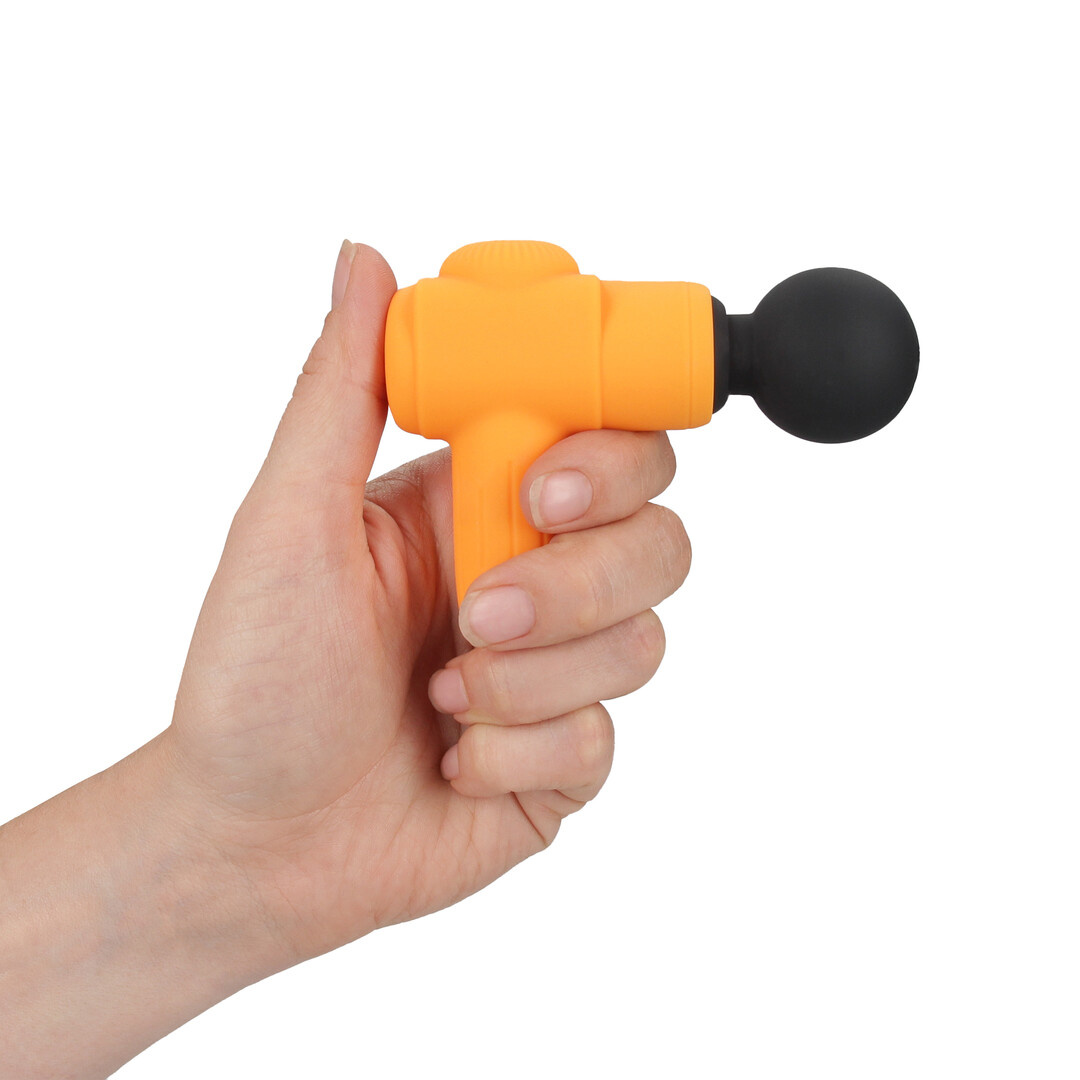 Mini Rechargeable Microboost Massager Orange – Compact & Powerful