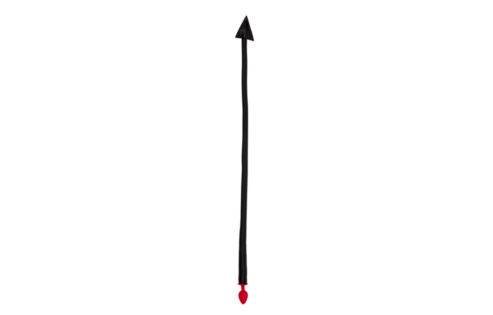 Silicone Anal Plug Devil's Tail 15 cm - Black/Red</meta>
