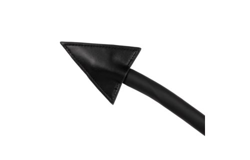 Siliconen Anale Plug Duivelsstaart - Zwart/Rood